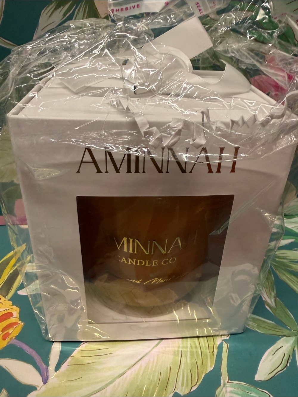 Aminnah Citron & Mandarin Soy Candle 430ml Gift Box NWT